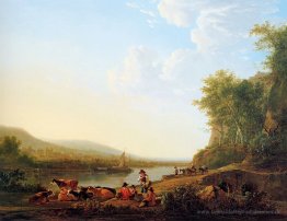 Gebirgige Flusslandschaft
