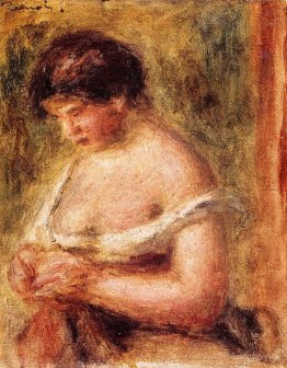 Frau mit einem Korsett