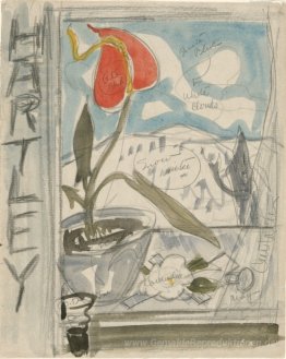 Studie für Poster Portrait Marsden Hartley