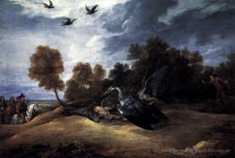 Heron Jagd mit dem Erzherzog Leopold Wilhelm