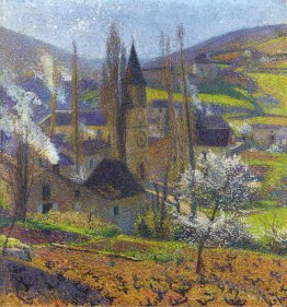 Labastide im Frühjahr hinter dem Presbytere