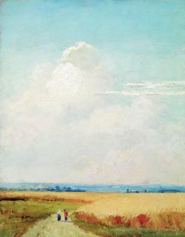 Studieren Sie für das Gemälde "Noon in der Nähe von Moskau"