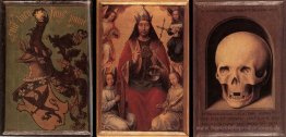 Triptychon von irdischem Eitelkeit und göttliche Heils