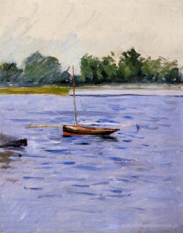 Boot vor Anker auf der Seine