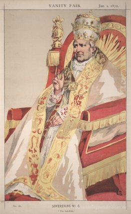 Sovereigns No.60 Karikatur von Papst Pius IX