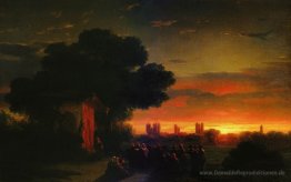 Ansicht der Krim bei Sonnenuntergang