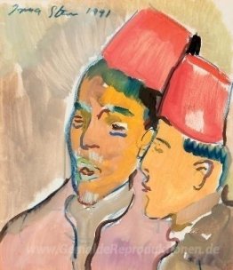 Männer in der roten Fez
