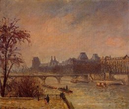 Die Seine und der Louvre, Paris