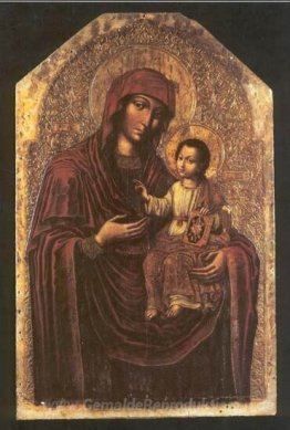Ikone der Mutter Gottes aus dem Maniava Hermitage Ikonostase