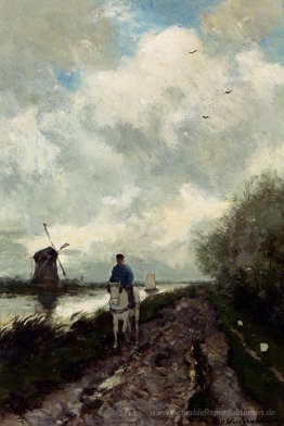 On The Tow Weg entlang des Flusses Amstel