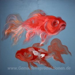 Fliegen zum Mond - Goldfisch-