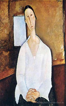 Madame Zborowska mit gefalteten Händen