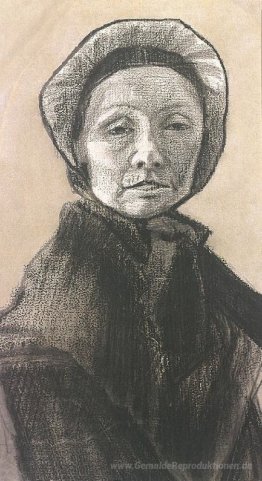 Frau mit dunkler Kappe, Sien der Mutter