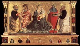 Madonna und Kind mit St. Johannes der Täufer, Petrus, Jerome und