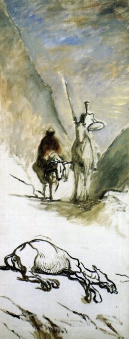 Don Quijote, Sancho Pansa und das Tote Mule