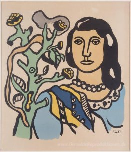 Die Frau und der Blume