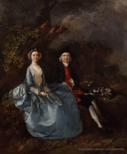 Porträt von Sarah Kirby (née Bull) und John Joshua Kirby