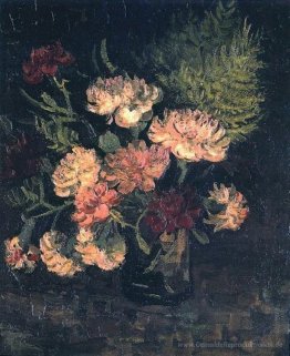 Vase mit Gartennelken