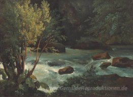 Stream in der Auvergne in der Nähe von Royat