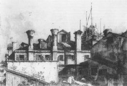 Dächer und Schornsteine ​​in Venedig