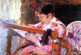 Lydia an der Tapestry Loom