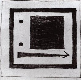 Quadrat, Kreis und Pfeil