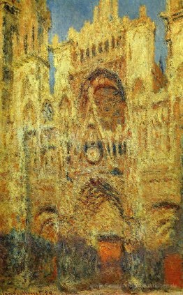 Rouen-Kathedrale bei Sonnenuntergang