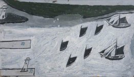 Sieben Boote Eingabe Harbour