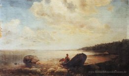Landschaft mit dem Boot