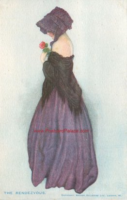 Ein Mädchen mit einer Rose