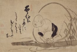 Hotei auf einem Boot