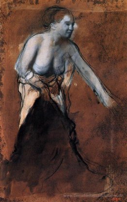 Stehende weibliche Figur mit Bared Torso