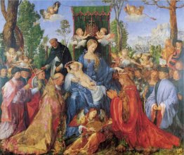 Die Dame des Festivals du Rosaire