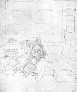 Die Heilige Familie im Zimmer