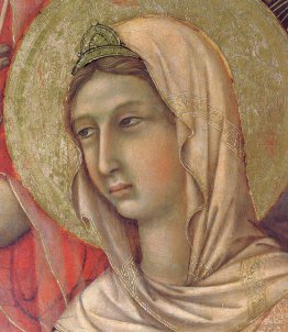 Madonna mit Kind auf dem Thron (Vorderseite-Fragment)