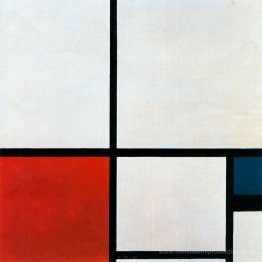 Zusammensetzung N. 1 mit rot und blau