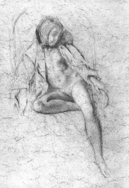 Studie für das Gemälde "Nude Resting"
