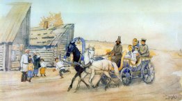 Illustration zum Gedicht NA Nekrasov: "Wer gut lebt in Russland"