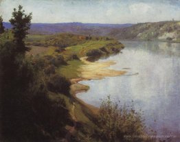 Ansicht von Oka von der westlichen Flussufer