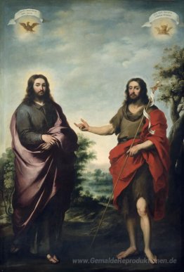 Johannes der Täufer dem Finger zeigen, Christus
