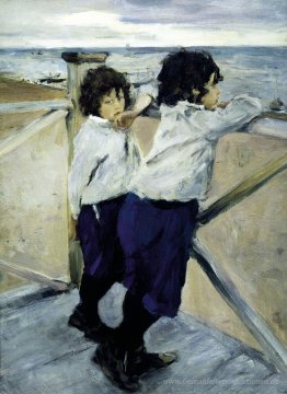 Kinder. Sasha und Yura Serov