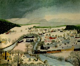 Hoosick Falls, New York, im Winter