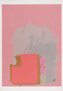 Rot Schwarz auf Rosa