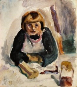 Kid eating Frühstück