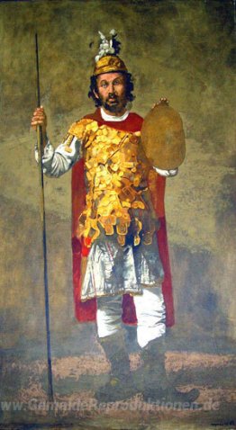 Theofilos verkleidet als Alexander der Große