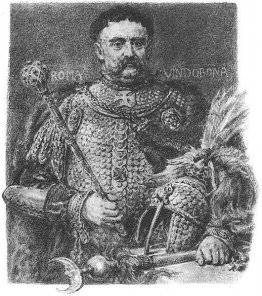 Jan Sobieski, portraitiert in einer Parade Schuppenpanzer