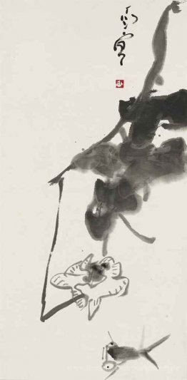 Fische und Lotus-