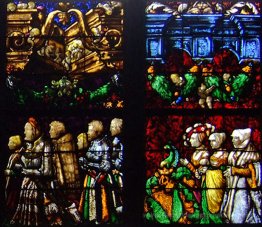 Westbuntglasfenster in der Stürzel Familienkapelle