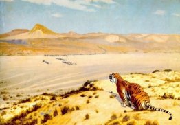 Tiger auf der Uhr