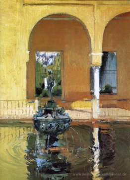 Der Brunnen in der Alcázof Sevilla